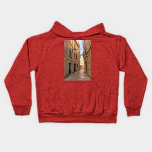 Back Street in Rovinj Old Town, Croatia Kids Hoodie